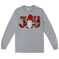 Heather Grey joy gnome Long Sleeve Tee - JahusDesignShop