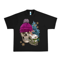Black winter skeleton skull Urban Heavy Tee - FaDigitalArtStudio