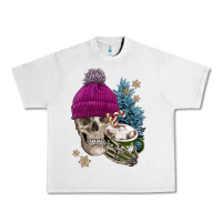 Winter Skeleton Skull Urban Heavy Tee | Teevron