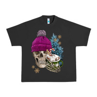 Pigment Black winter skeleton skull Urban Heavy Tee - FaDigitalArtStudio