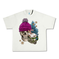 Pistachio winter skeleton skull Urban Heavy Tee - FaDigitalArtStudio