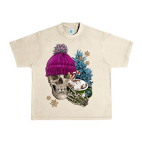 Sandshell winter skeleton skull Urban Heavy Tee - FaDigitalArtStudio