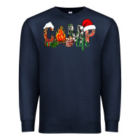 Navy christmas camp life Premium Sweatshirt - NancyCooperArtShop