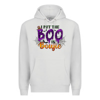 Dove Grey I put the Boo in Boujie Premium Hoodie - RacoonDesign