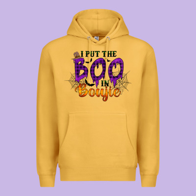 I Put The Boo In Boujie Premium Hoodie Designed By Racoondesign