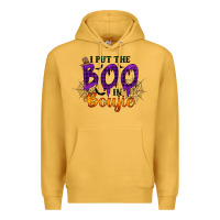 Mustard I put the Boo in Boujie Premium Hoodie - RacoonDesign