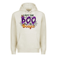 Oatmeal Heather I put the Boo in Boujie Premium Hoodie - RacoonDesign
