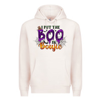 Pale Pink I put the Boo in Boujie Premium Hoodie - RacoonDesign