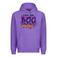 Purple I put the Boo in Boujie Premium Hoodie - RacoonDesign