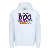 White I put the Boo in Boujie Premium Hoodie - RacoonDesign