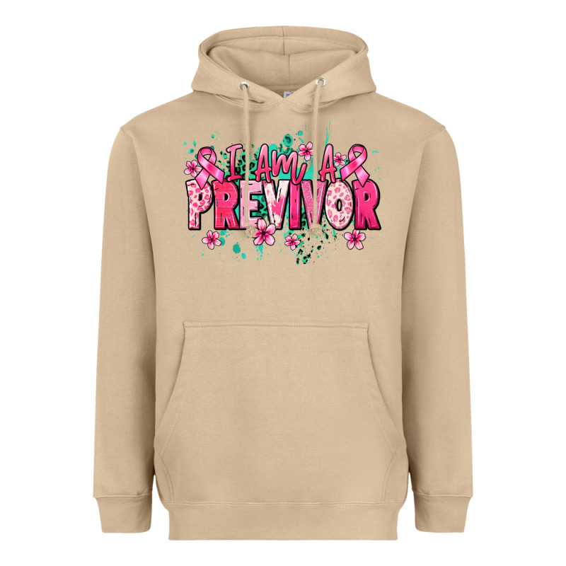 I Am A Previvor Heavyweight Hoodie by NancyCooperArtShop | Teevron