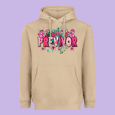 I Am A Previvor Heavyweight Hoodie Designed By Nancycooperartshop