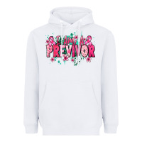 White I am a previvor Heavyweight Hoodie - NancyCooperArtShop