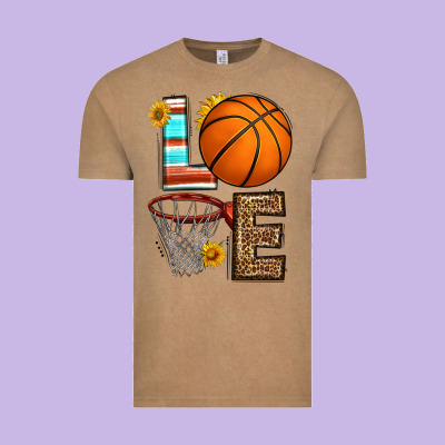 Western Basketball Love Vintage Tee Designed By Hra Design Shop
