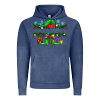 Vintage Denim custom name christmas elf Vintage Hoodie - texasbilliewilder