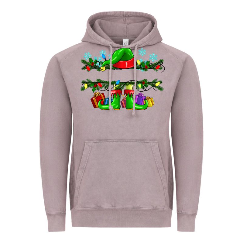 Custom Name Christmas Elf Vintage Hoodie by texasbilliewilder | Teevron