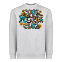 Heather Grey cool moms club Heavyweight Sweatshirt - Zillion Design Studio