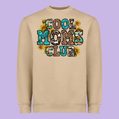 Cool Moms Club Heavyweight Sweatshirt Designed By Zillion Design Studio
