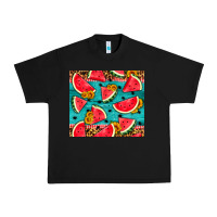 Black watermelon and sunflowers Urban Heavy Tee - HRA Design Shop