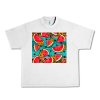 Lunar Rock watermelon and sunflowers Urban Heavy Tee - HRA Design Shop