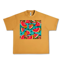 Peanut Butter watermelon and sunflowers Urban Heavy Tee - HRA Design Shop