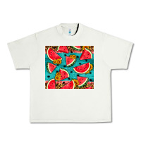 Pistachio watermelon and sunflowers Urban Heavy Tee - HRA Design Shop