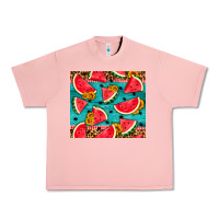 Salmon watermelon and sunflowers Urban Heavy Tee - HRA Design Shop