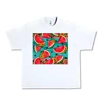 White watermelon and sunflowers Urban Heavy Tee - HRA Design Shop