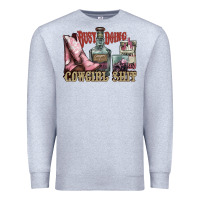 Heather Grey busy doing cowgirl shit liquor boots cigarette Premium Sweatshirt - NancyCooperArtShop