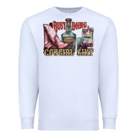 White busy doing cowgirl shit liquor boots cigarette Premium Sweatshirt - NancyCooperArtShop
