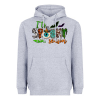 Heather Grey it's spooky season Heavyweight Hoodie - NancyCooperArtShop