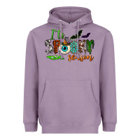 Lavender it's spooky season Heavyweight Hoodie - NancyCooperArtShop