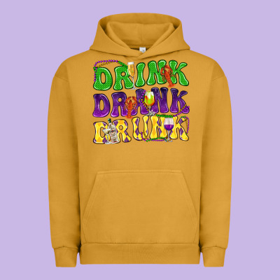Drink Drank Drunk Urban Hoodie Designed By Nancycooperartshop