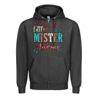 Charcoal Heather little mister america Zipper Hoodie - NancyCooperArtShop
