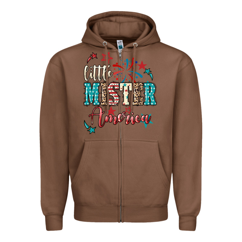 Little Mister America Zipper Hoodie by NancyCooperArtShop | Teevron