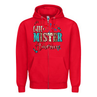 Red little mister america Zipper Hoodie - NancyCooperArtShop