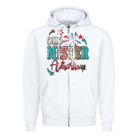 White little mister america Zipper Hoodie - NancyCooperArtShop