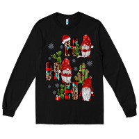 Black ho ho ho gnome Long Sleeve Tee - JahusDesignShop