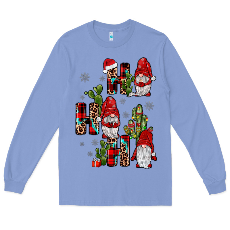 Ho Ho Ho Gnome Long Sleeve Tee by JahusDesignShop | Teevron