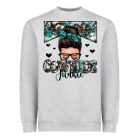 Cowhide Junkie Messy Bun Heavyweight Sweatshirt | Teevron