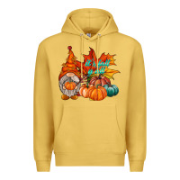 Antique Gold it is fall yall gnome Premium Hoodie - RacoonDesign