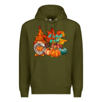 Army Green it is fall yall gnome Premium Hoodie - RacoonDesign