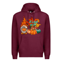 Burgundy it is fall yall gnome Premium Hoodie - RacoonDesign