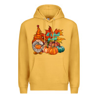 Mustard it is fall yall gnome Premium Hoodie - RacoonDesign