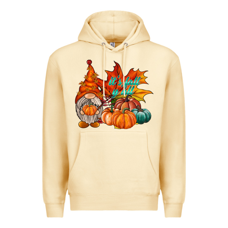 It Is Fall Yall Gnome Premium Hoodie by RacoonDesign | Teevron