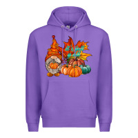 Purple it is fall yall gnome Premium Hoodie - RacoonDesign