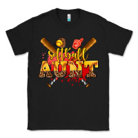 Black softball aunt Classic Tee - AdoDesignShop