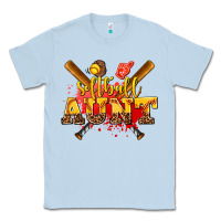 Dusty Blue softball aunt Classic Tee - AdoDesignShop