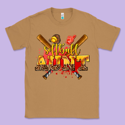 Softball Aunt Classic Tee Designed By Adodesignshop