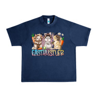 Navy east hustler Urban Heavy Tee - RacoonDesign